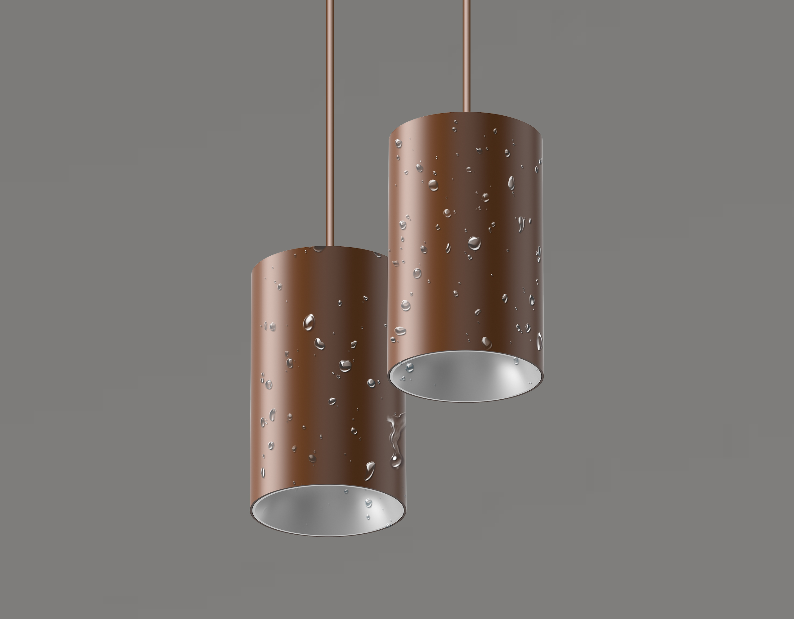A specification-grade TechoLED cylinder luminaire, available in pendant, surface, or wall-mount styles for modern interior lighting. IP rated.