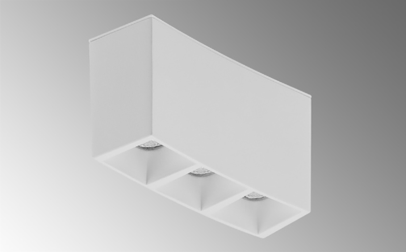 TechoLED Magnetic Curved Track System - Curved Louvre Linear Spotlight Module 4W LED luminaire - White Option