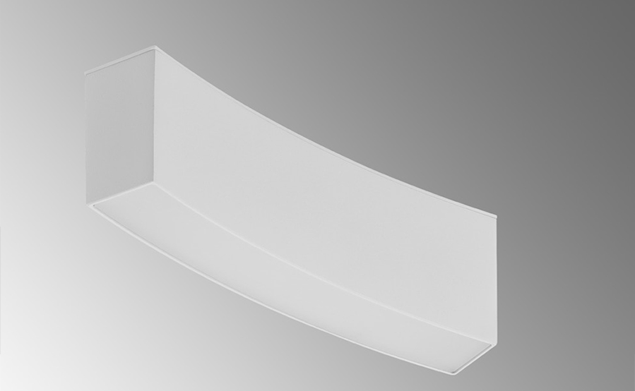 TechoLED Magnetic Curved Track System - Curved Solid Linear Spotlight Module LED luminaire - White Option