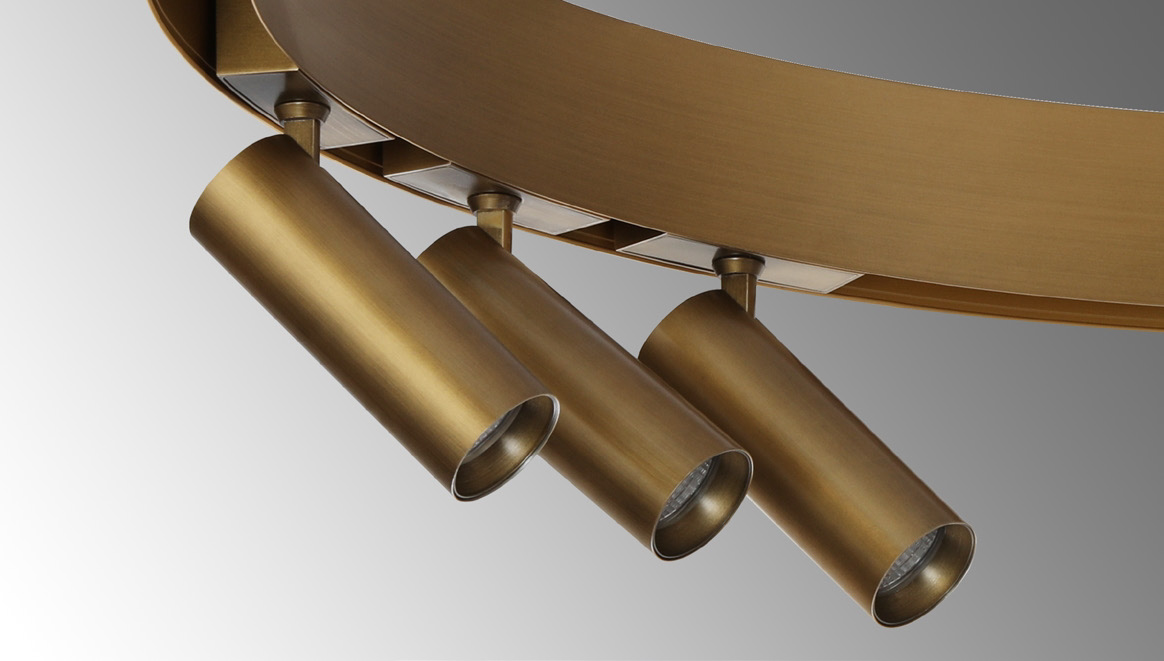 TechoLED Magnetic Curved Track System - Curved Adjustable Spotlight Module LED luminaire