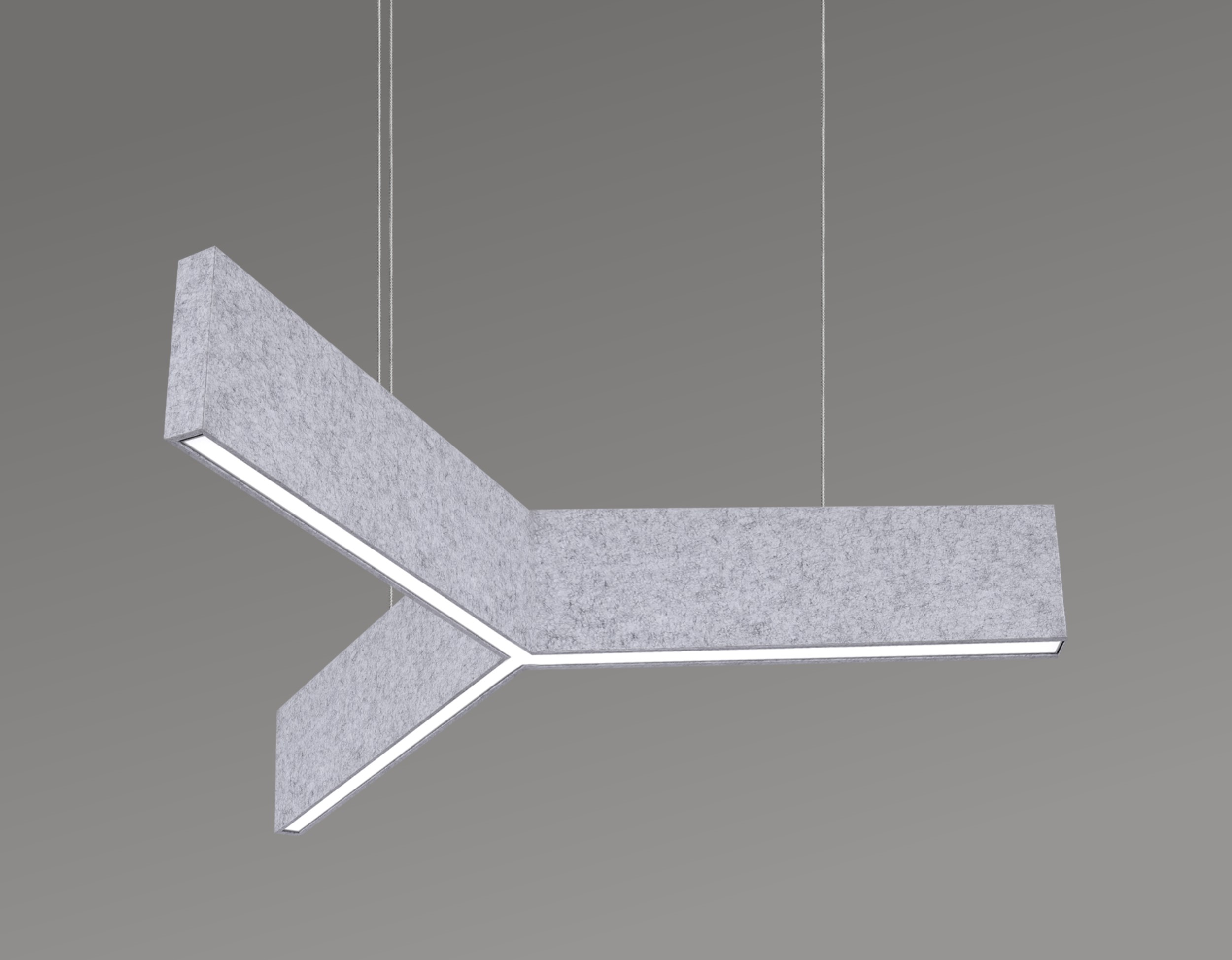 TechoLED Acoutic Series pendant y-shaped non-acoustic LED luminaire
