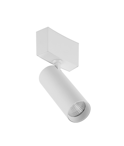 TechoLED Magnetic Curved Track System - Curved Adjustable Spotlight Small Module LED luminaire - White Option